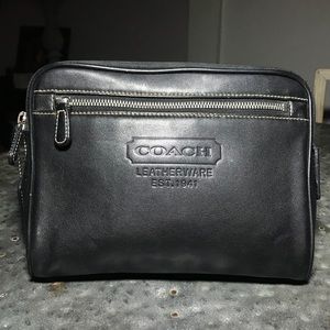 Coach Leather Toiletry Pouch